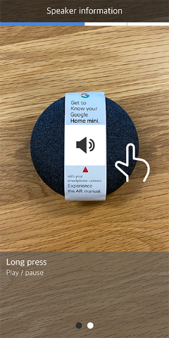 AR을 통해 버튼 위치 및 사용법을 확인